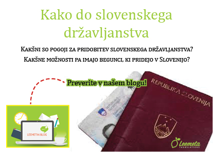Kako do slovenskega državljanstva